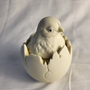 Vintage Dept 56 Hatching Chick Egg Lid EASTER Spring Decor